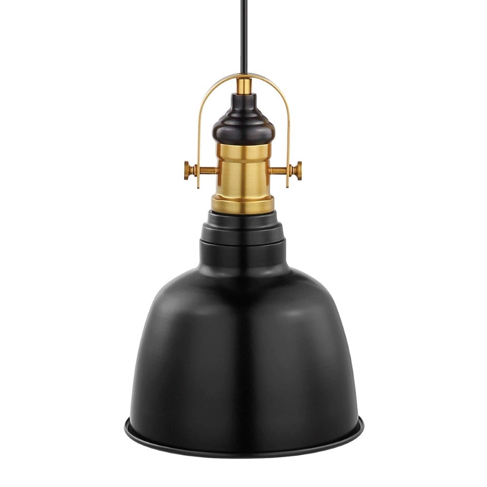 Pendant lamp Gilwell 18,5cm black with gold