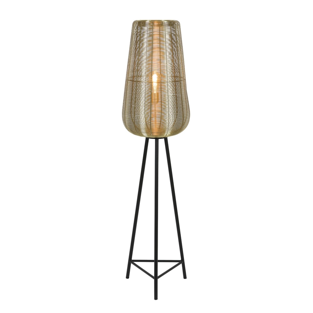Tripod floor lamp Adeta gold 147cm Light & Living 8717807601317