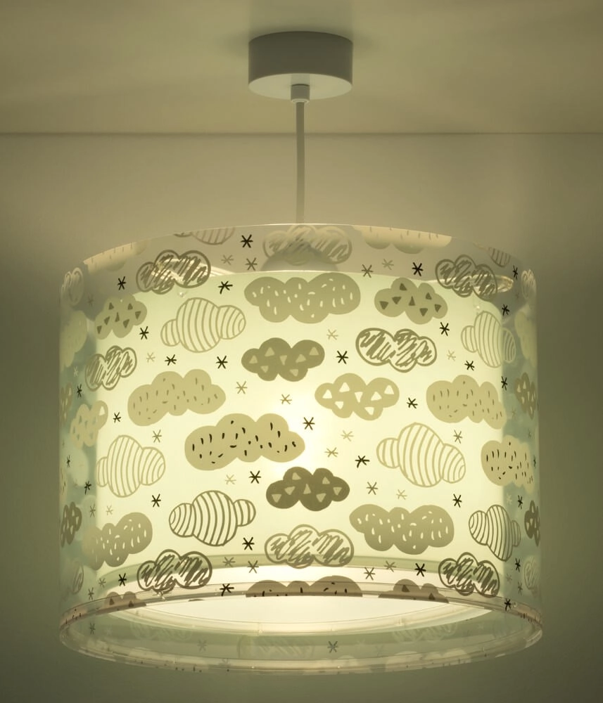 Children's room hanging lamp Clouds turquoise with white Dalber 8420406002637