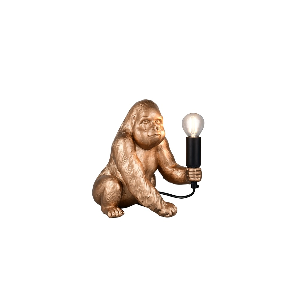 Table lamp Kong monkey gold