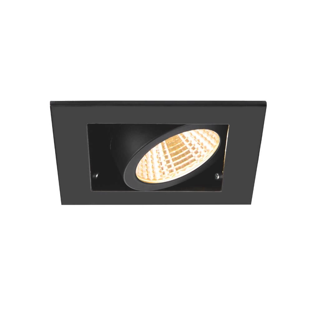 Square LED recessed spotlight Kadux Single 1x Led - black - 3000K SLV 4024163279345
