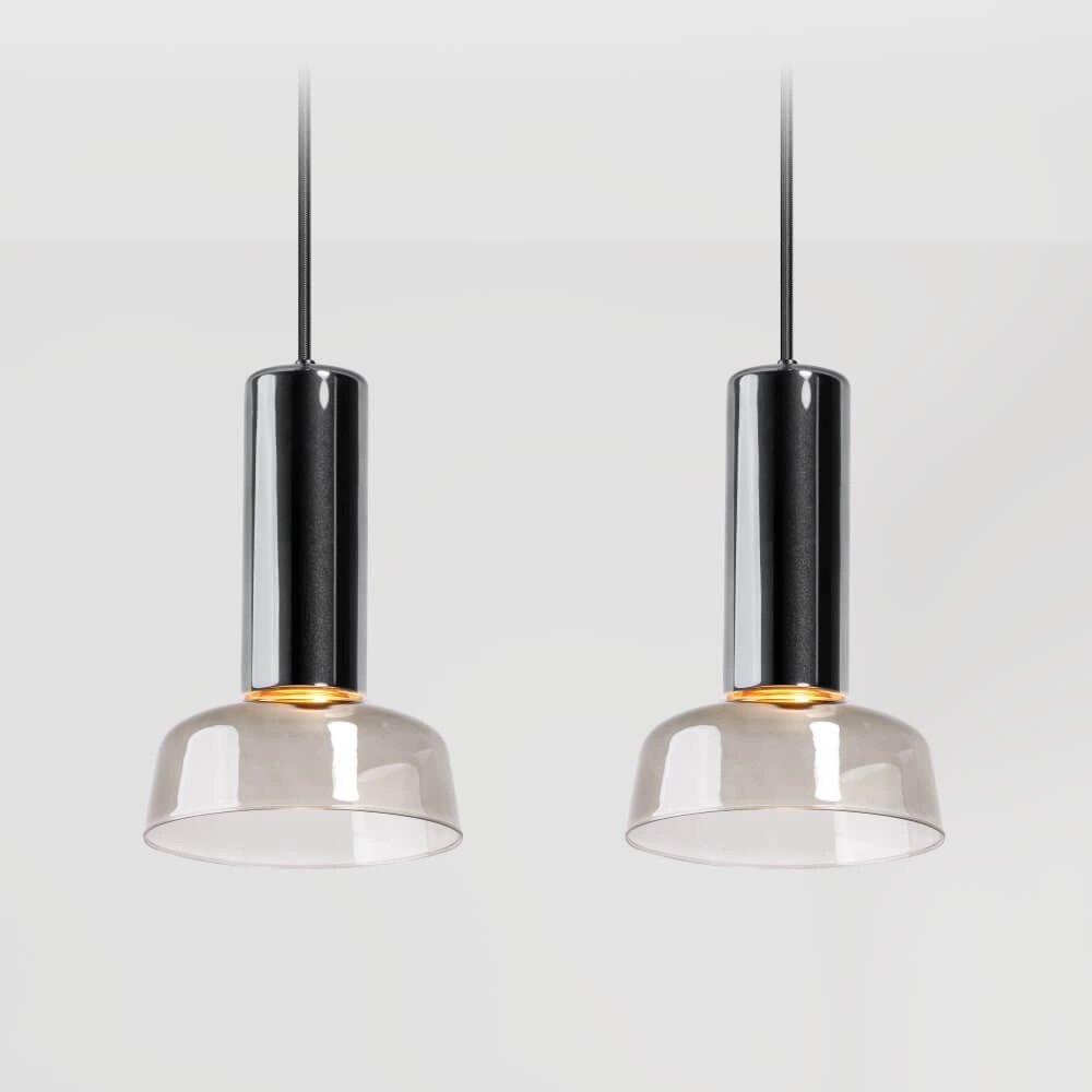 Pendant lamp Beal smoke glass Ø 35cm ETH 8720195308249