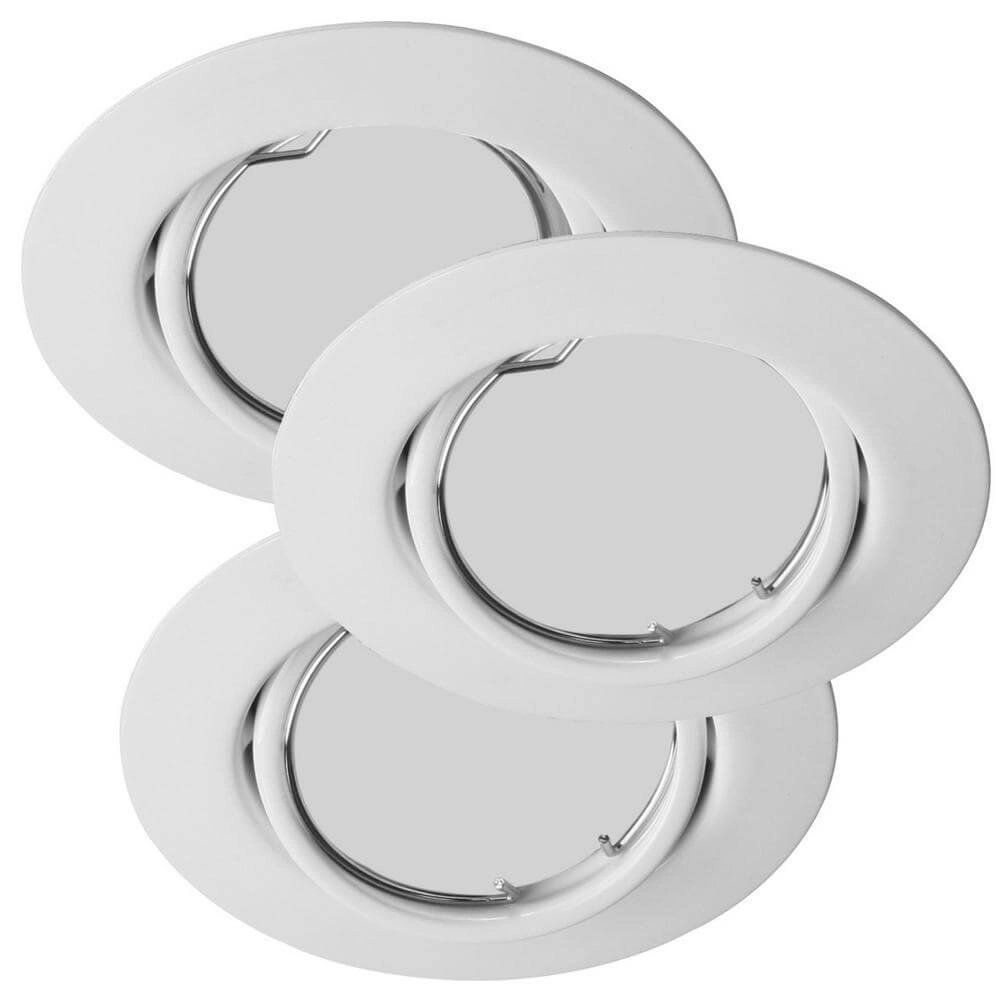 Set of 3 spotlights Triton white