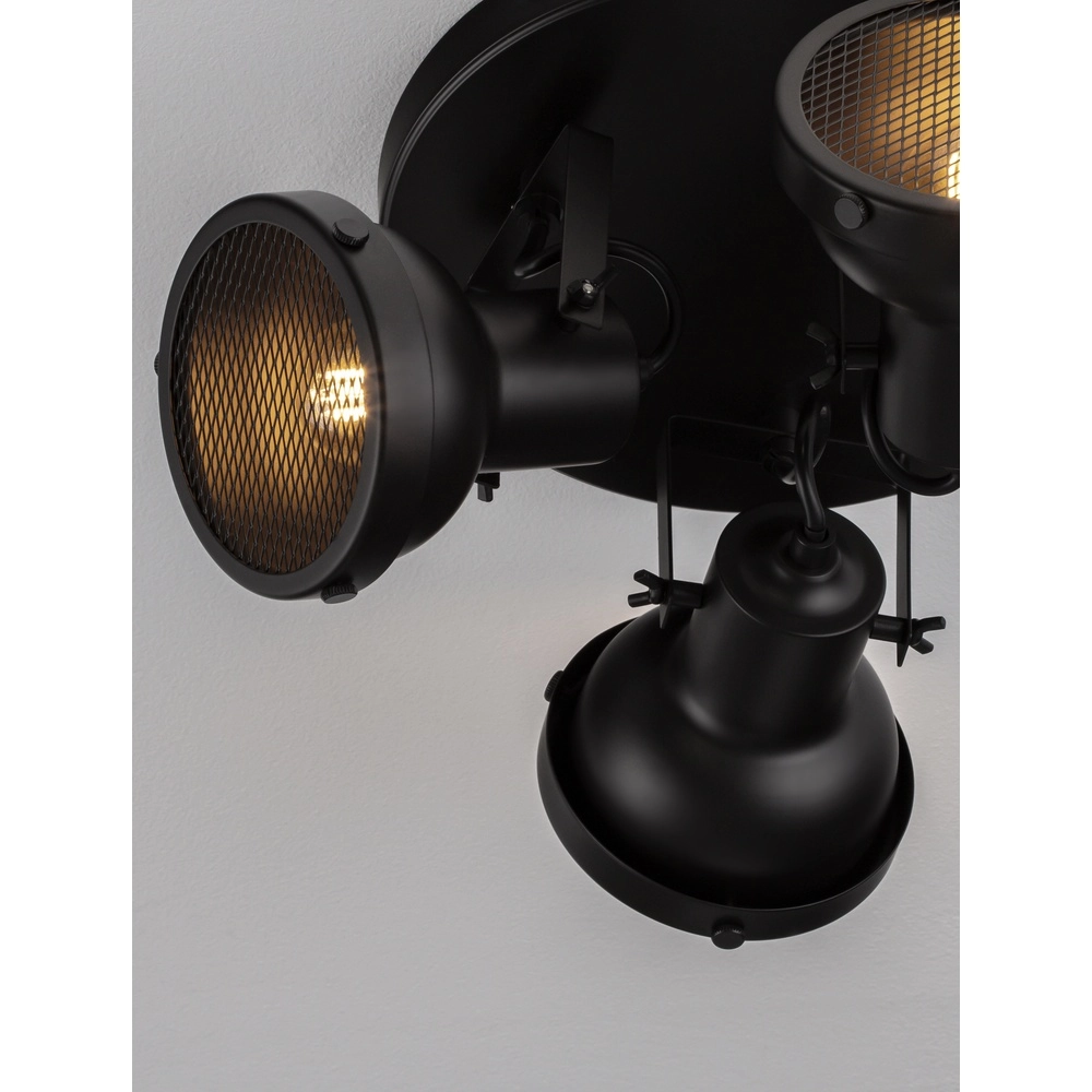 Ceiling lamp Ruvi 3-light black Lyora 5212017446374