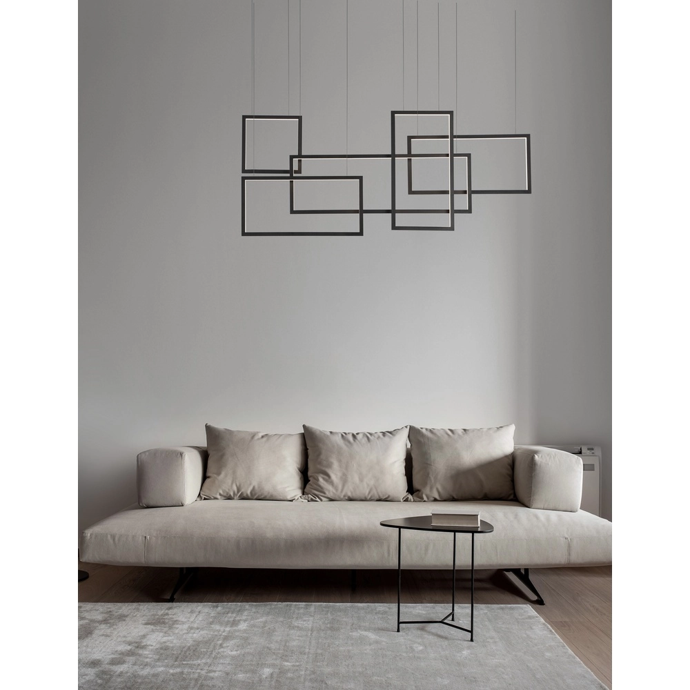 Pendant lamp Cornice Black design
