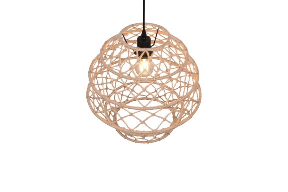 Rattan pendant lamp Hive Ø 38.5cm Trio 4017807637205