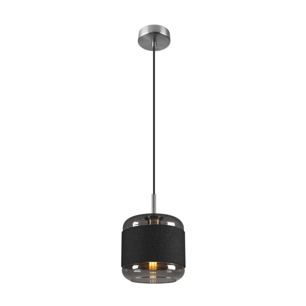 Pendant lamp Pantilo Rope 20 smoke glass - Ø 19.5cm SLV 4024163280938