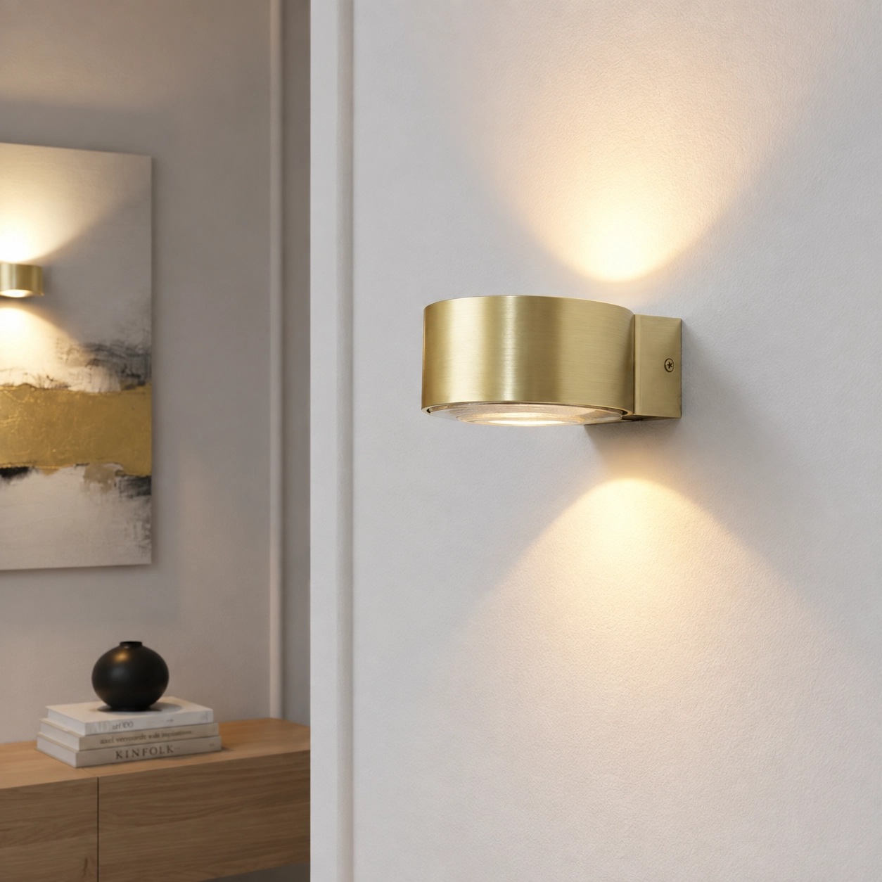 Design wall lamp Hudson gold