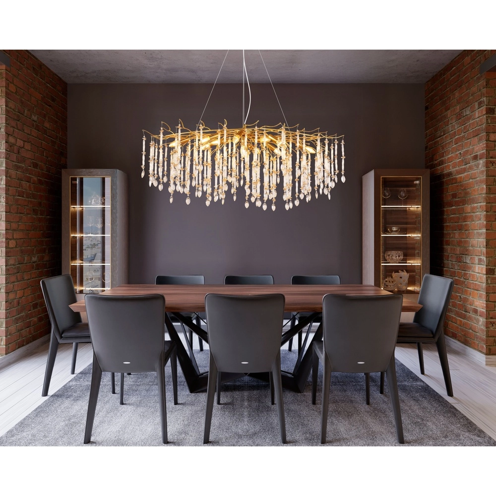 Pendant lamp Gloria 120cm gold Globo 9007371566990