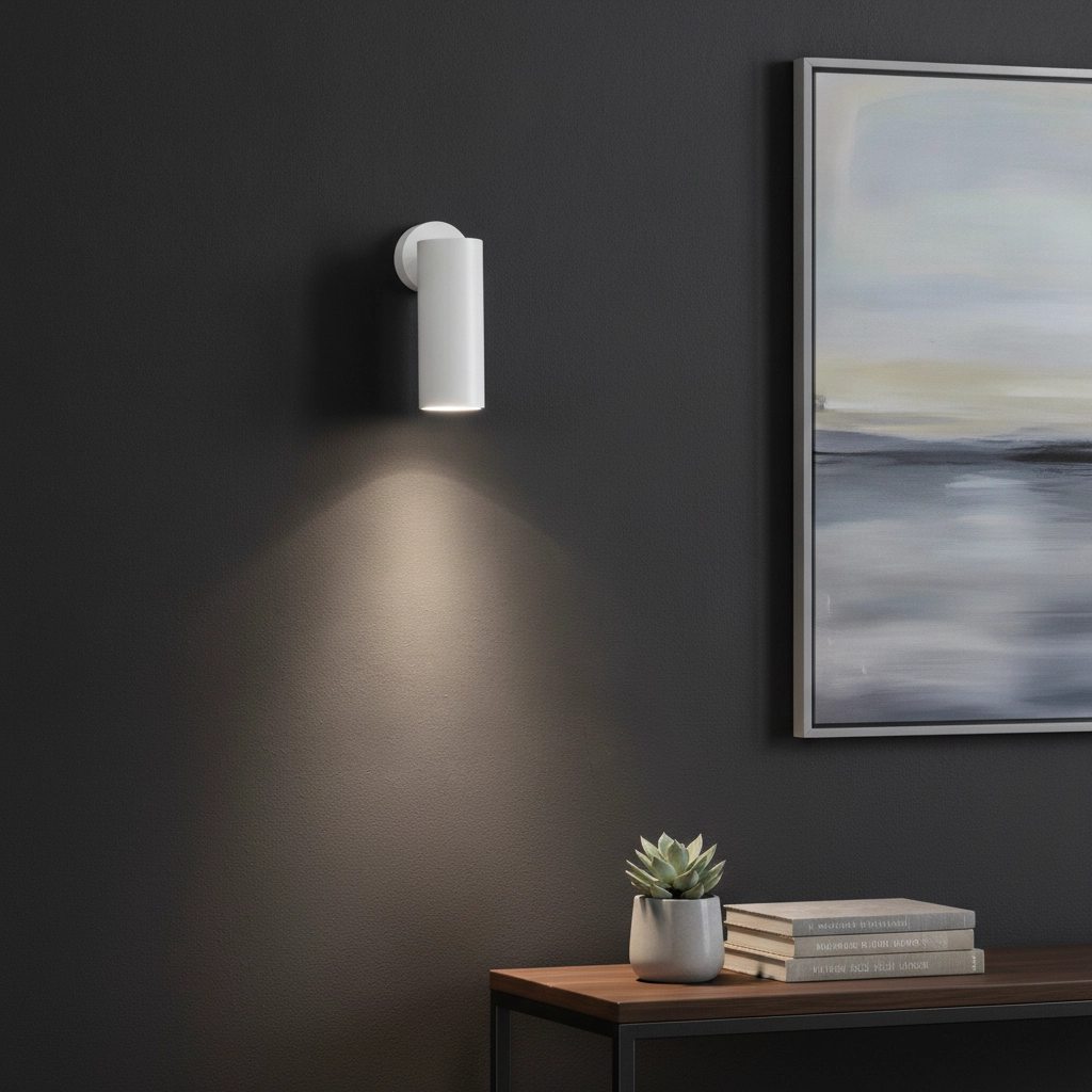 Wall spotlight Dexter Round white