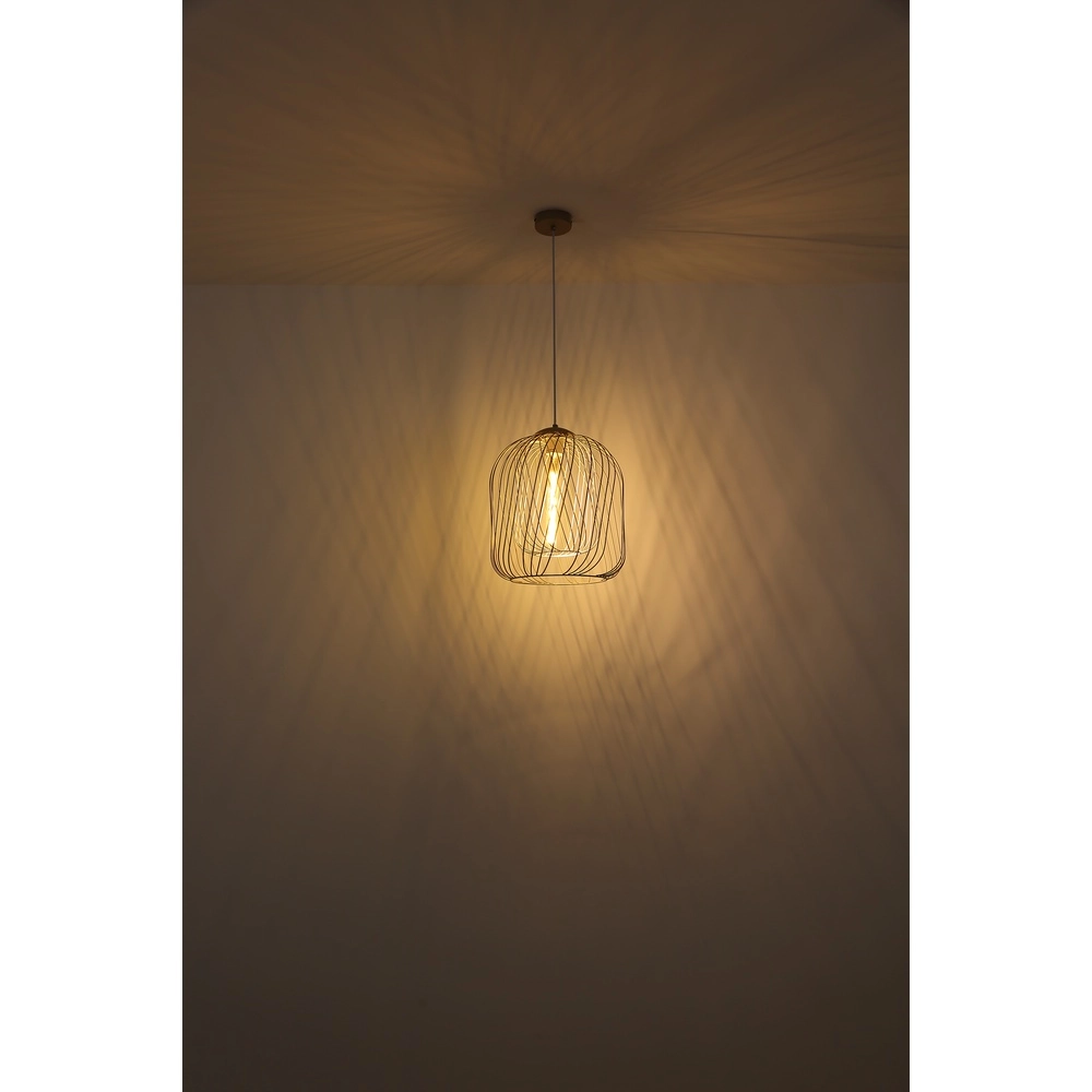 Pendant lamp Dichti sand brown Ø 35cm Globo 9007371522354
