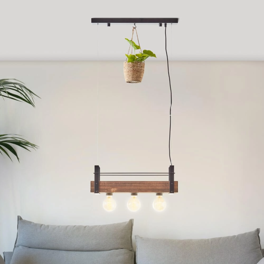 Pendant lamp Bankwood 50cm Brilliant 4004353396571