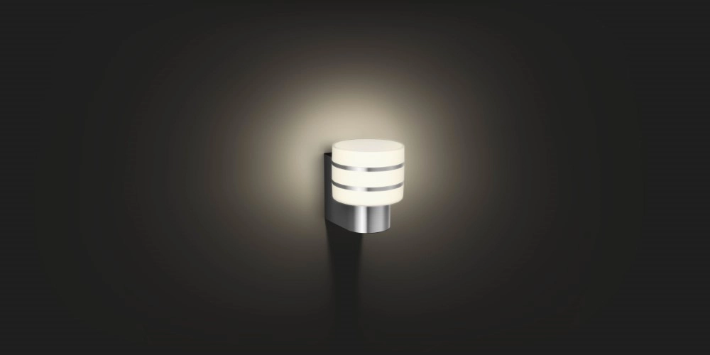 Outdoor lamp Hue Tuar silver gray Philips 8718696166079