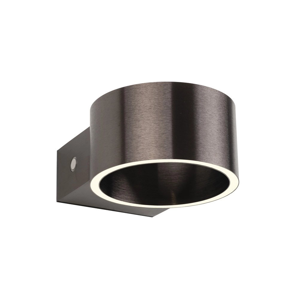 Rechargeable wall lamp Pure Akku Clipse Dark brown brushed Paul Neuhaus 4012248393017