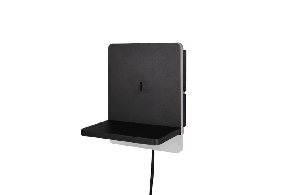 Led bedroom wall lamp Fairfield black Trio 4017807614787