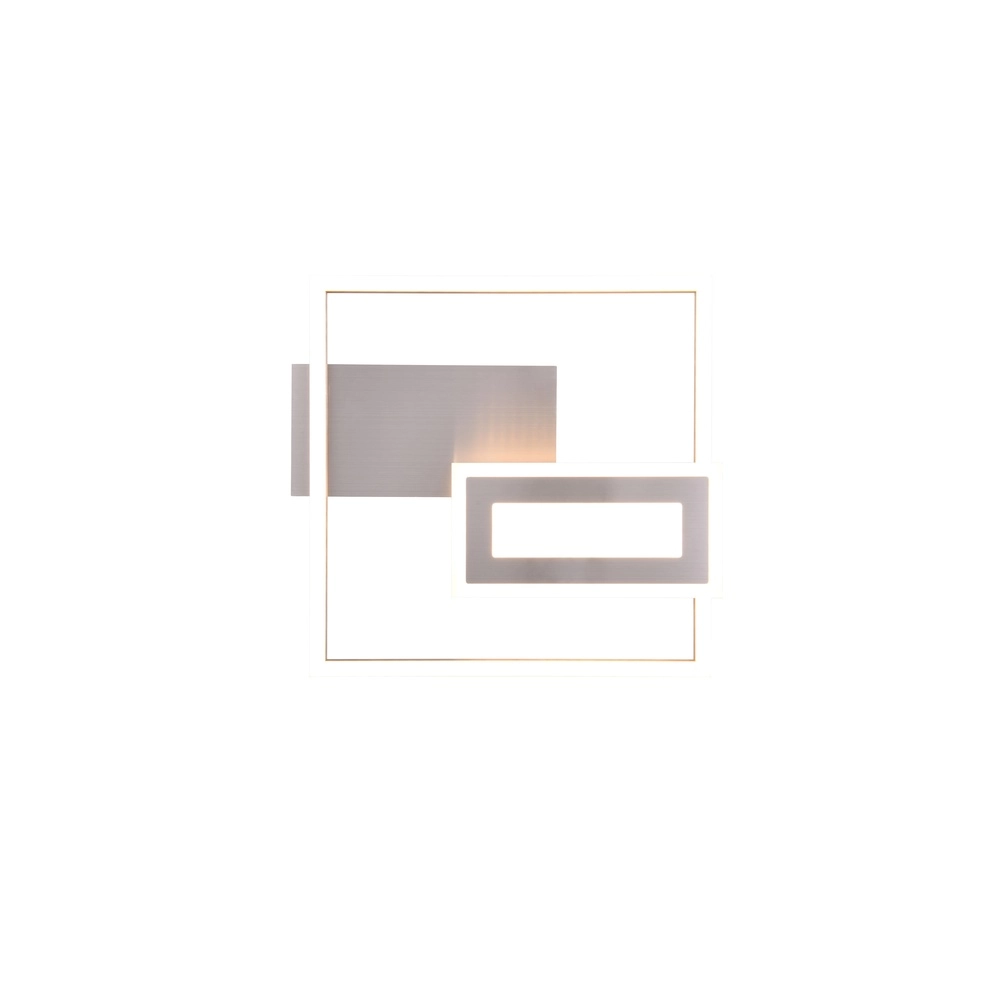 Square ceiling lamp Spiro nickel 30cm Trio 4017807612431