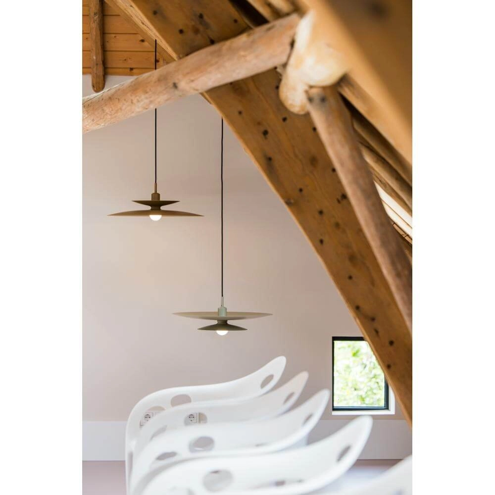 Pendant lamp Linares umbrella brown Ø 50cm Artdelight 8720701101678