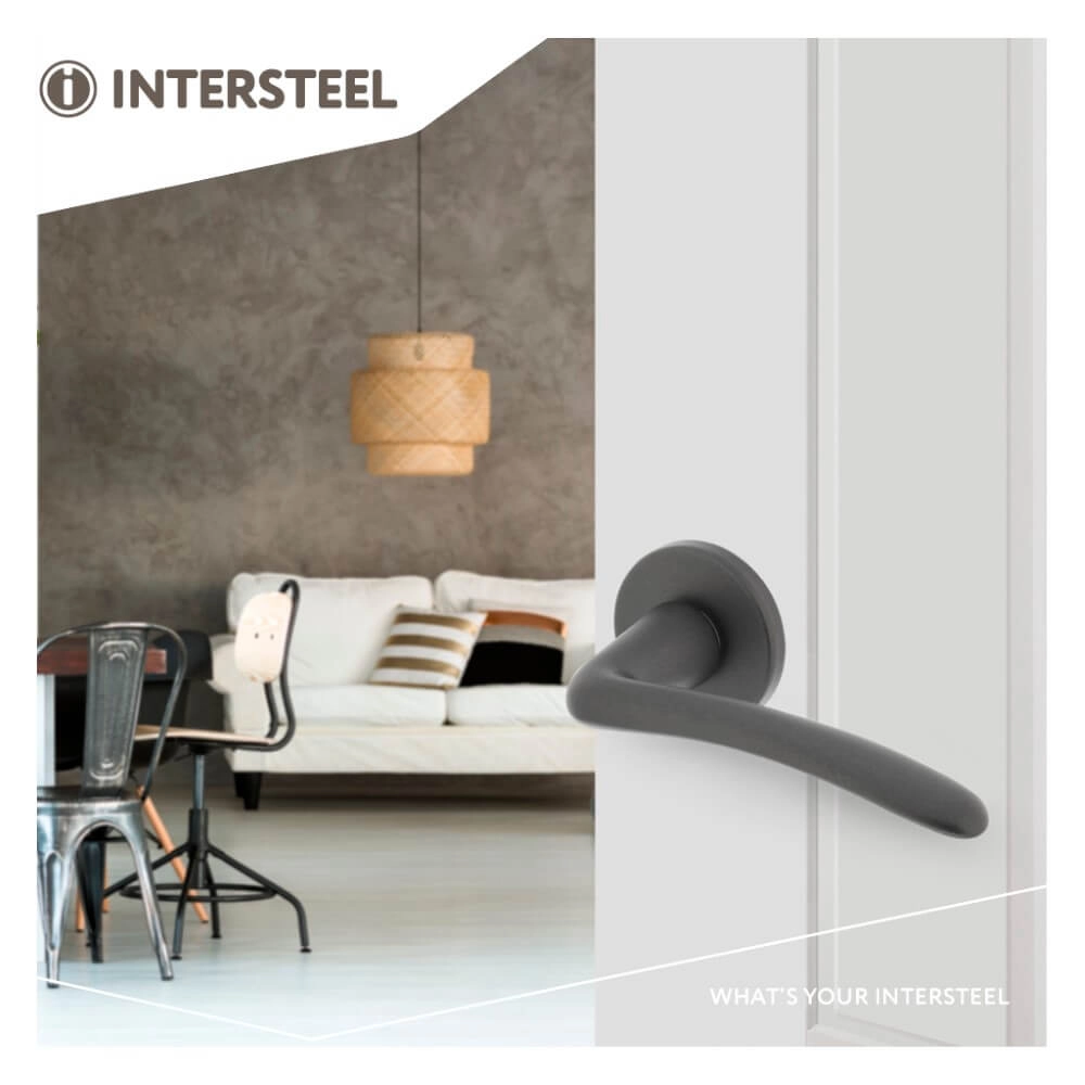 Door handle Zaia anthracite Intersteel 8714186550861