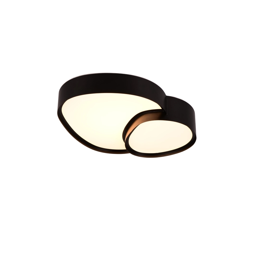 Organic ceiling light Rise 43.5cm black