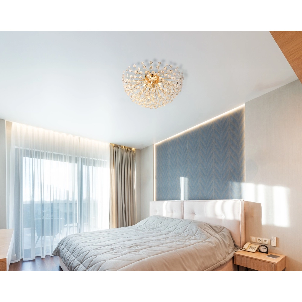 Ceiling lamp Katrina gold Ø 60cm Globo 9007371484317