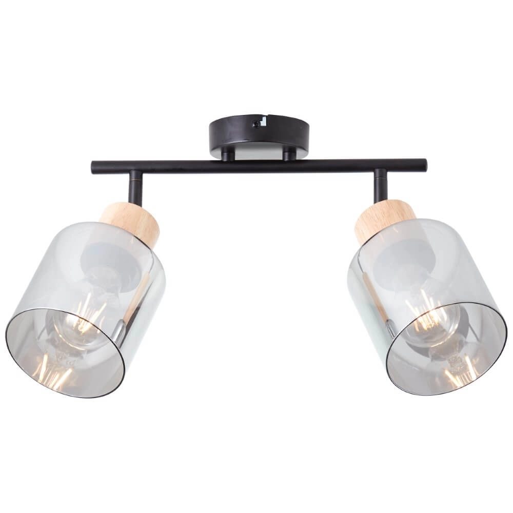 Ceiling lamp Weald 2-light black