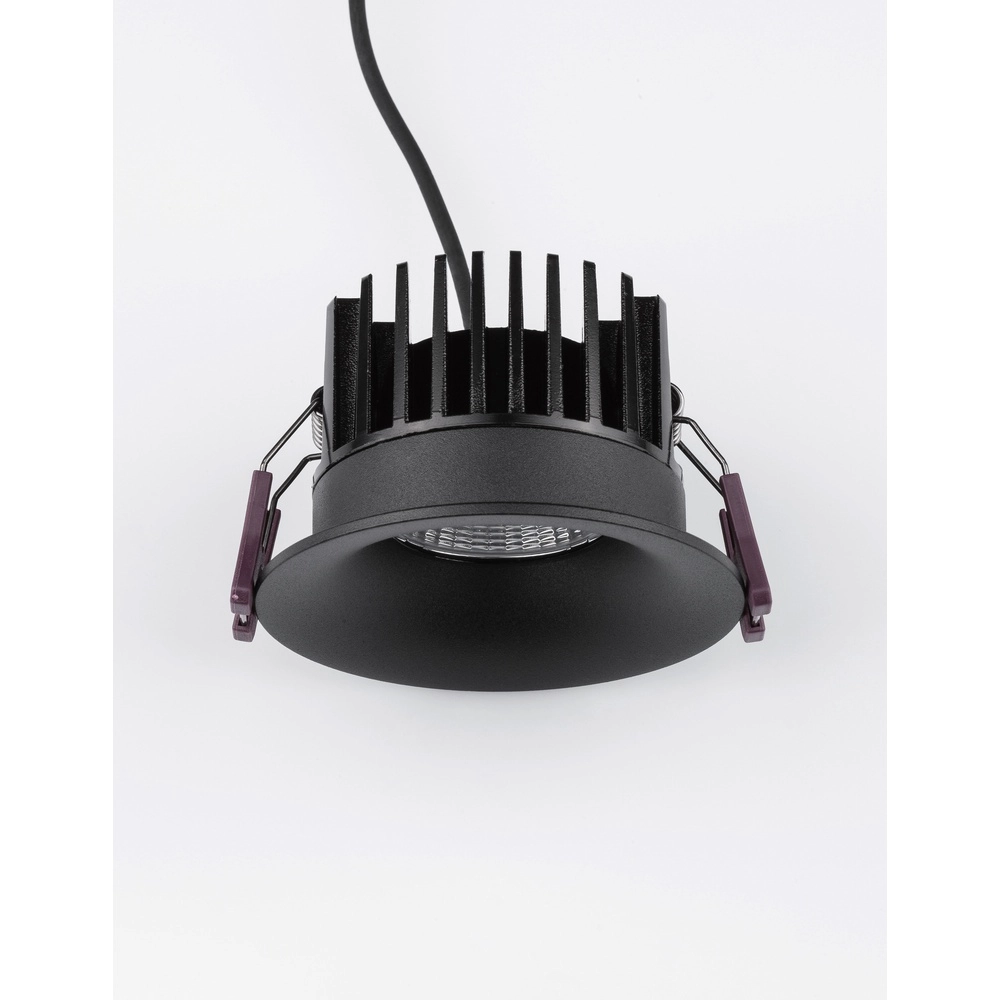 Black recessed spotlight Blade Ø 8.5cm Lyora 5212017418593