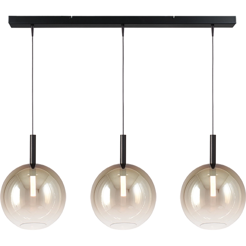3L pendant lamp Ø 24cm Lido Ball with gold-fading glass