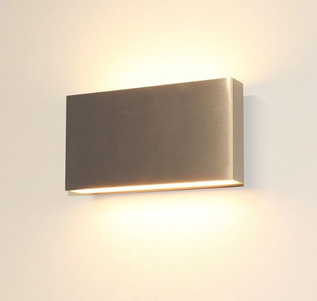 Flat up & down lighter Box 17cm aluminum Artdelight 8719831734368