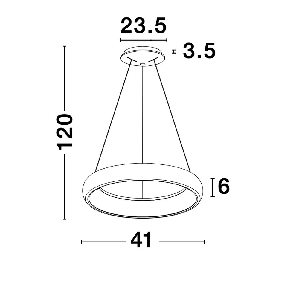 Design pendant lamp Albi white Ø 41cm Lyora 5212017419477