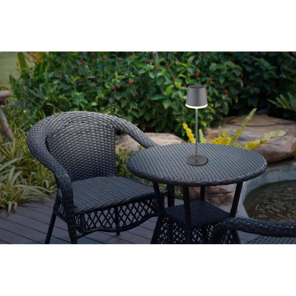 Solar table lamp Vannieso anthracite Globo 9007371446698