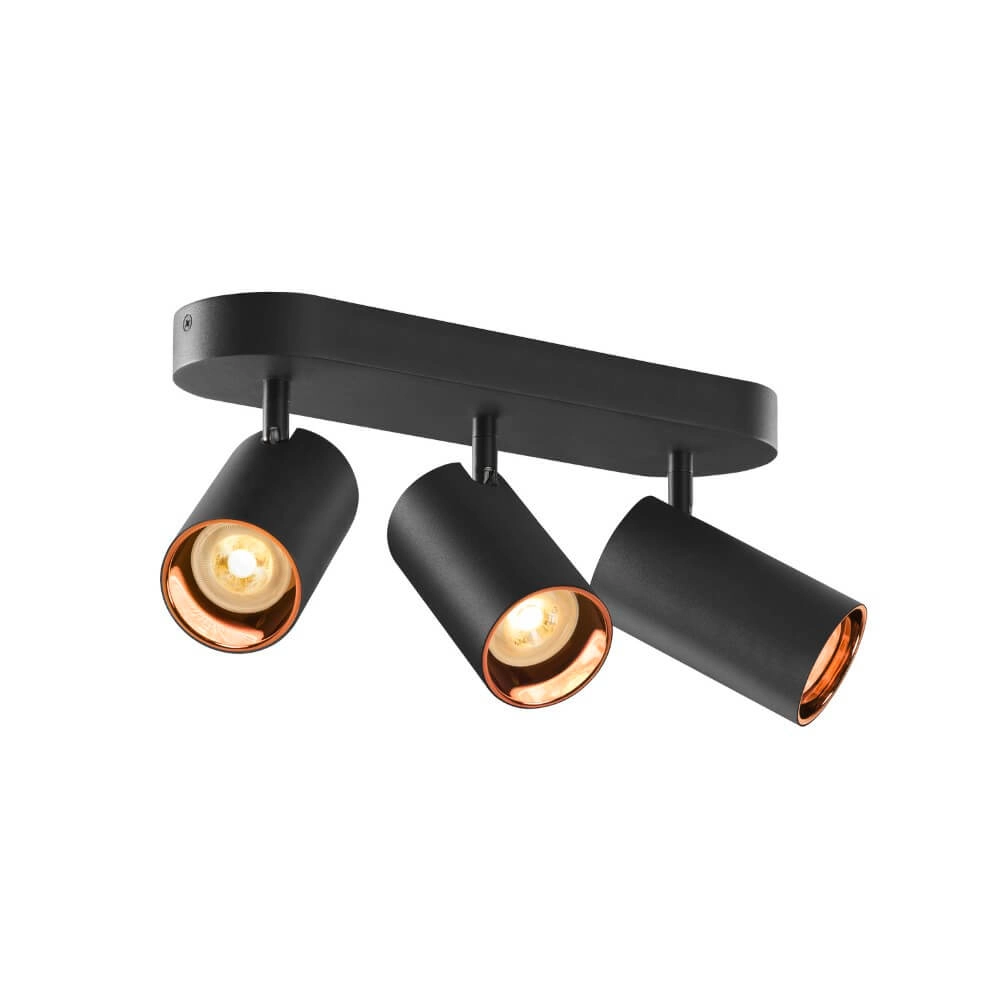 3-light surface-mounted spotlight Asto Tube black - 3x GU10 SLV 4024163266130