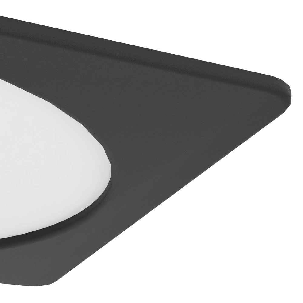 Recessed lamp Fueva 6 Square - Black - 21.6x21.6cm Eglo 9008606330737