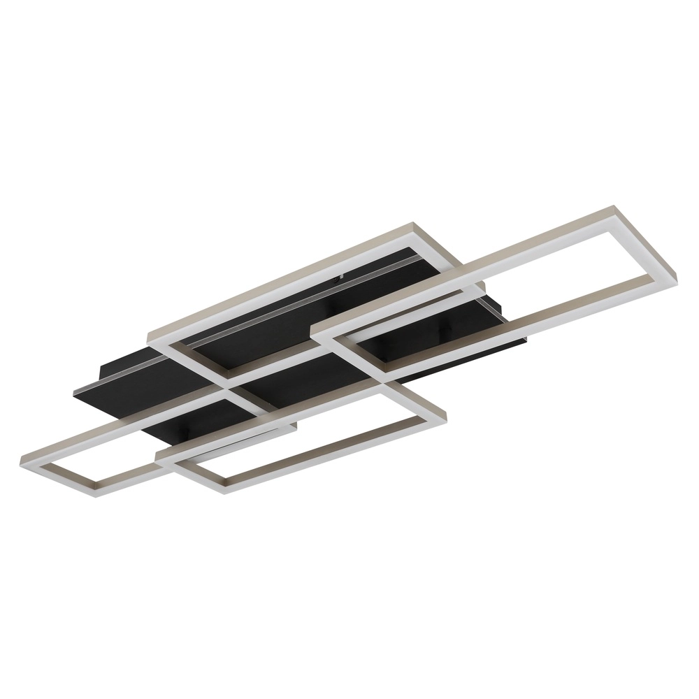 Design ceiling lamp Jeffry black with sand brown Globo 9007371522835