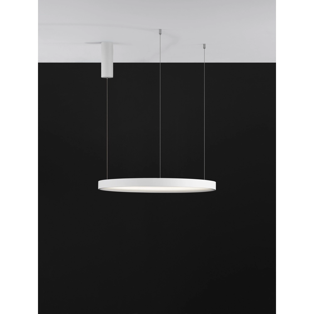 Round pendant lamp Perrine white Ø 60cm Lyora 5212017438423