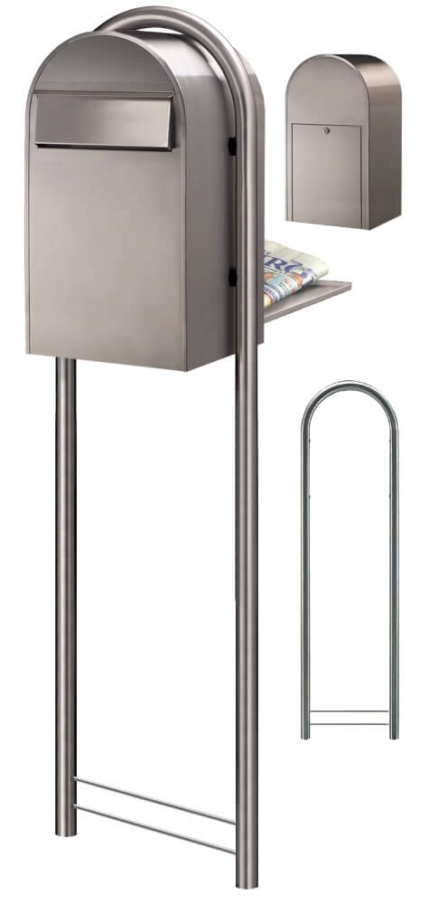 Mailbox Grande B i Stainless steel Bobi 6417237034113