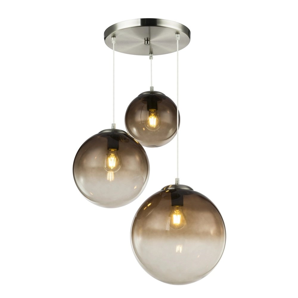 3-light pendant lamp Varus chrome Globo 9007371377473