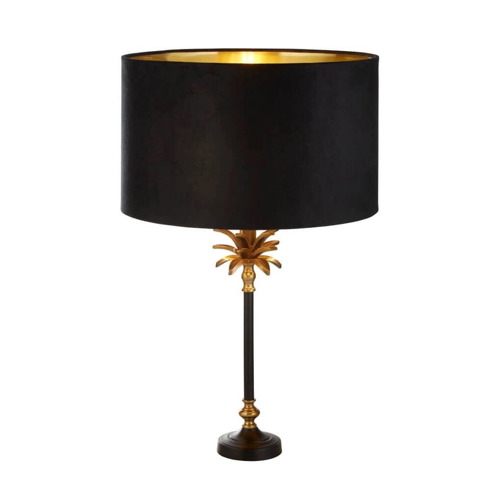 Table lamp Palm black with black hood Searchlight 5053423257389