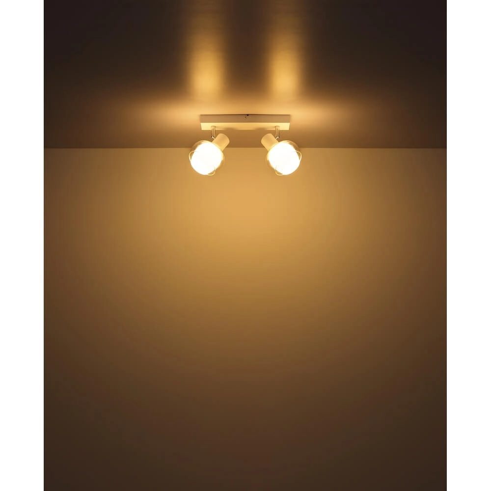 White ceiling lamp Tokki 2-light Globo 9007371446049