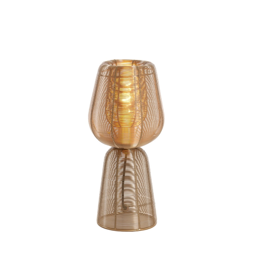 Table lamp Aboso gold Ø 18cm Light & Living 8717807701550