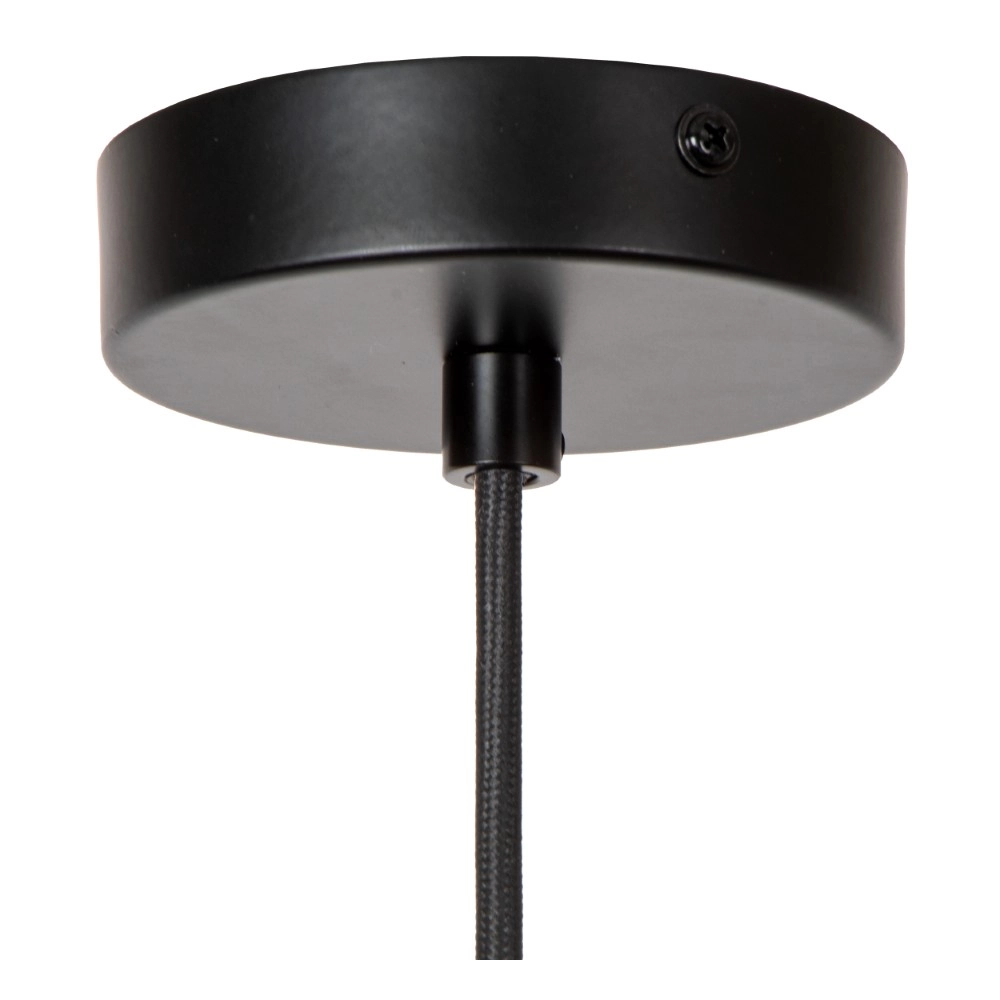 Pendant lamp Joanet Ø 16cm gold with smoke glass Lucide 5411212452641