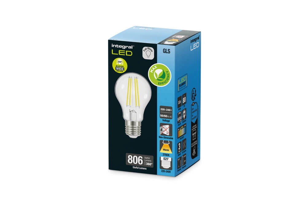 LED lamp 4,3W - E27 - 806lm - 2700K bright Lyora 5055788277118