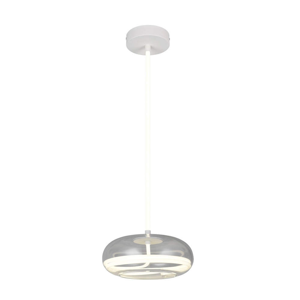 Design pendant lamp Tarsia white Ø 40cm Trio 4017807683325