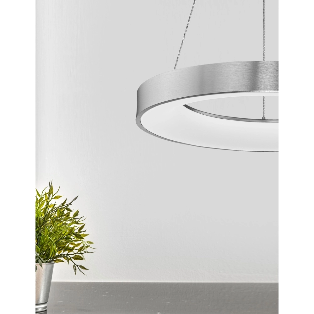 Pendant lamp Rando Thin silver grey Ø 60cm Lyora 5212017420251