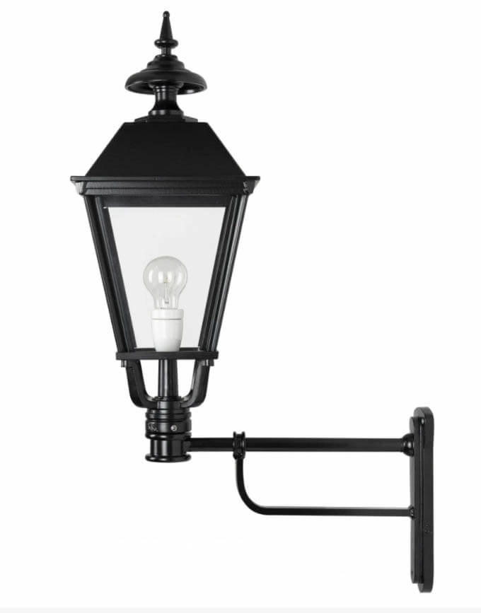 Sleek wall lamp Rotterdam L black KS Verlichting 8714732573542