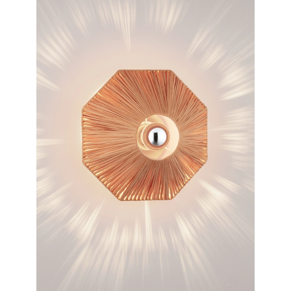 Wall lamp Elvio terracotta Ø 30cm Lyora 5212017493873