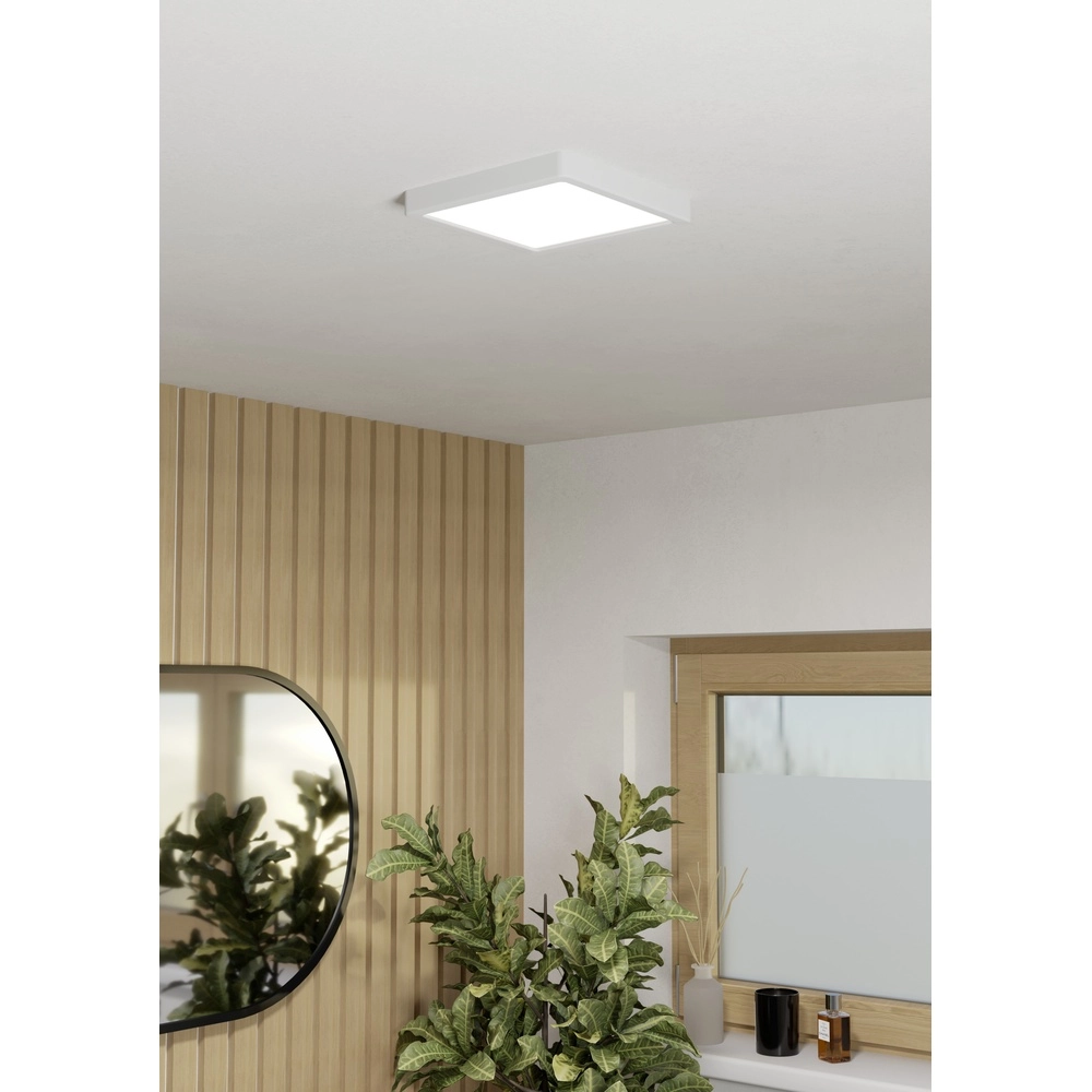 Ceiling light IP44 Fueva 6 Square - White - 22x22cm Eglo 9008606330409