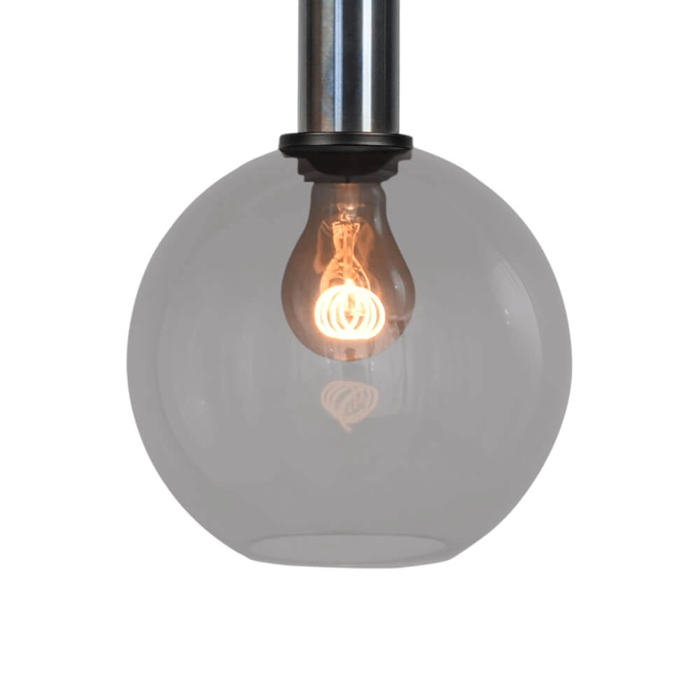 Hanging lamp Ø 20cm Bella 2 Dappled oil with smoke glass Masterlight 8718121334202