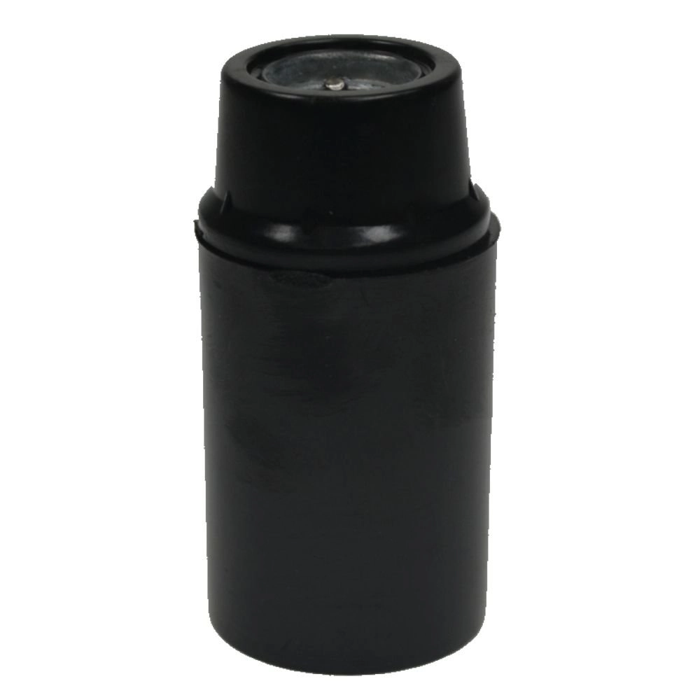 Lamp holder E14 - Base smooth black