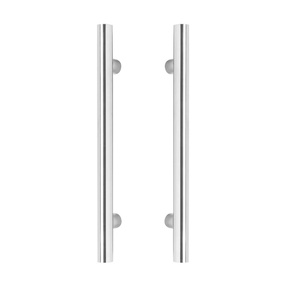 Door handles T-shape Gripon 50x8cm per pair stainless steel