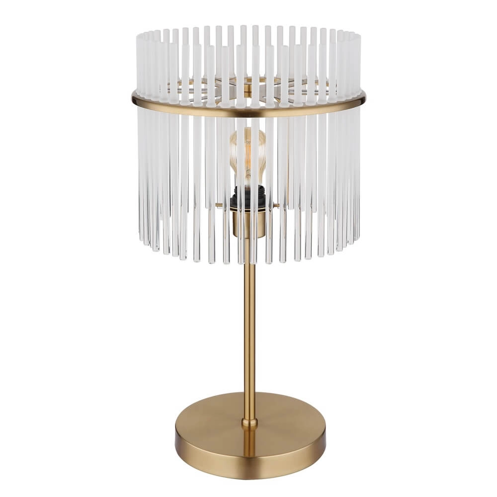 Golden table lamp Gorley with glass Ø 30cm Globo 9007371475018